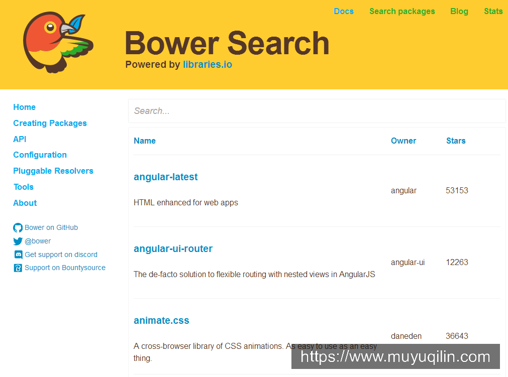bower搜索