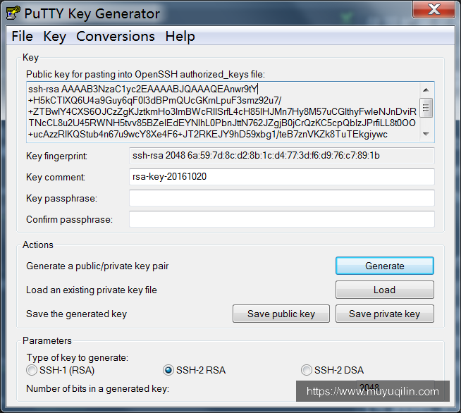 puttygen_generate